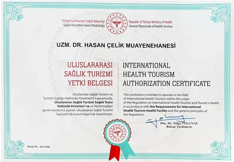 Sağlık Turizmi Belgesi
